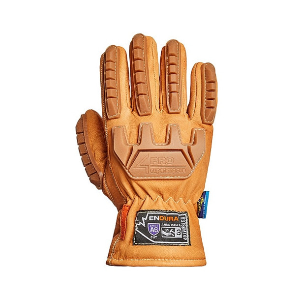 Endura Work Gloves,Drivers,M,Leather,PR 378KMT4P-M Endura Work Gloves,Drivers,M,Leather,PR 378KMT4P-M