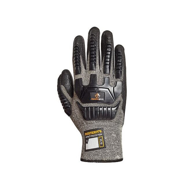 Work Gloves, Cut Level A5 ,Micropore Nitrile ,Texture ,M 1 PR