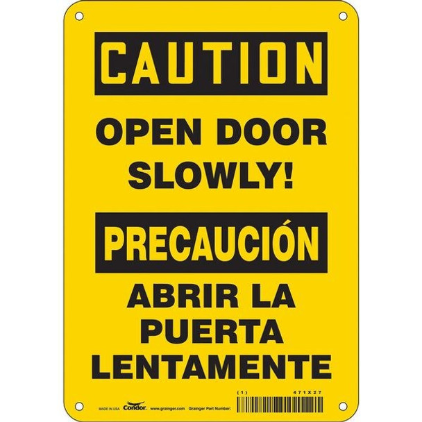 Caution, Open Door Slowly!/Abrir La Puerta Lentamente, 7 in W x 10 in H, 471X27