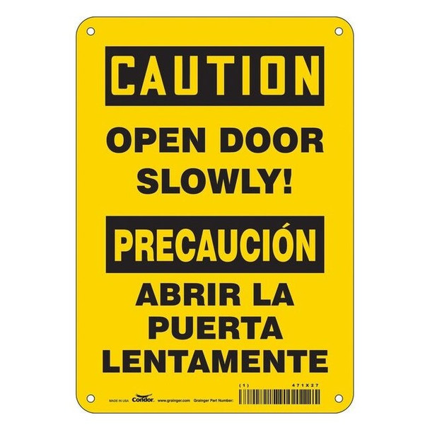 Caution, Open Door Slowly!/Abrir La Puerta Lentamente, 7 in W x 10 in H, 471X27