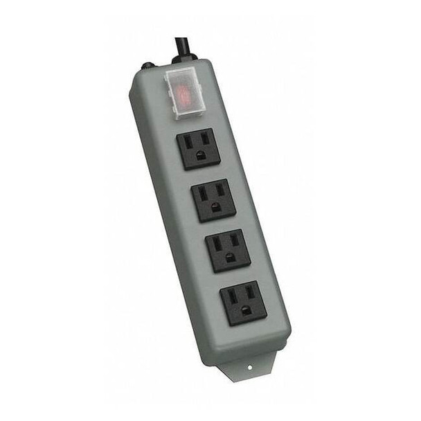 Tripp Lite Power Strip, Industrial, 5-15R, 5-15P, 6 ft., Gray UL603CB-6