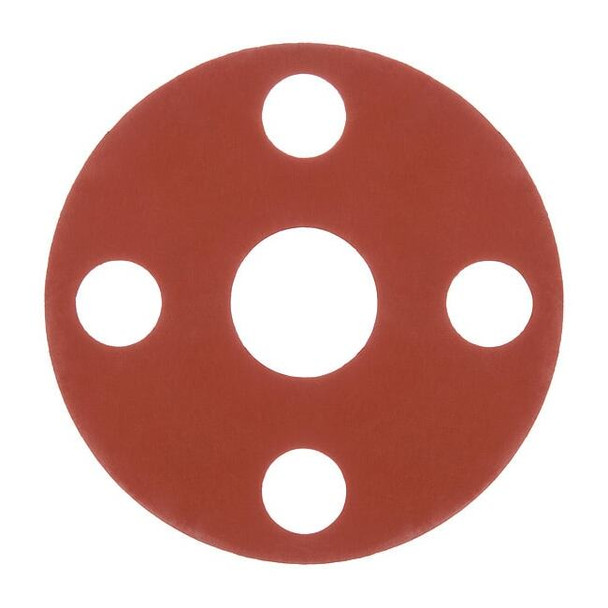 Full Face Silicone Flange Gasket for 2" Pipe, 1/8" Thick, No 150
