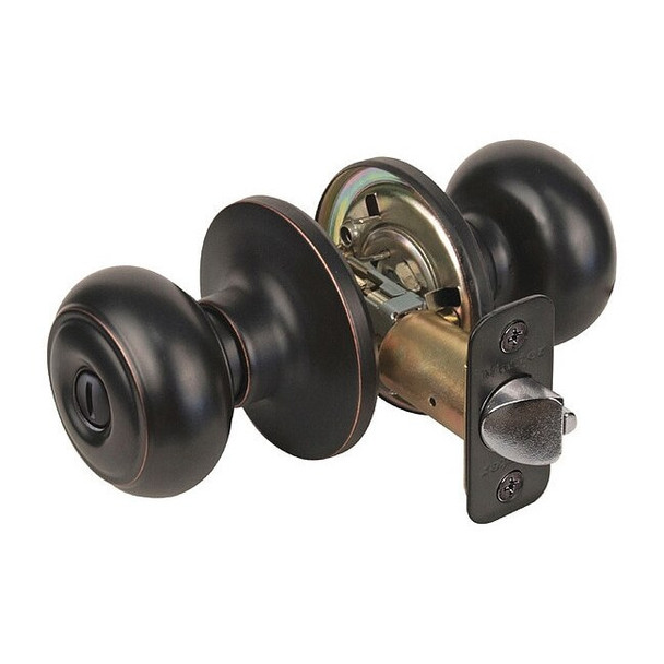 Master Lock Knob Lockset,Rusk Style,Aged Bronze RU0312PBOX