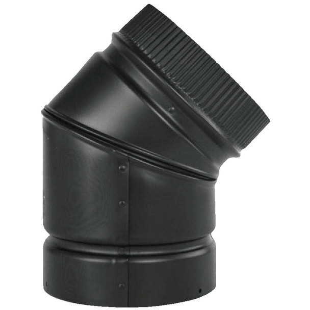 SELKIRK Sure-Temp 6 In. 45 Degree Double Wall Smoke Pipe Elbow DSP6E4-1