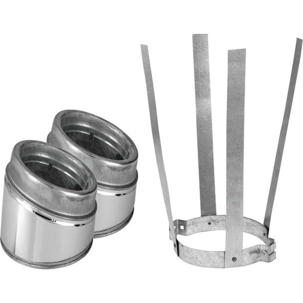 SELKIRK Sure-Temp 15 Degree 6 In. Stainless Steel Insulated Elbow Kit 206206