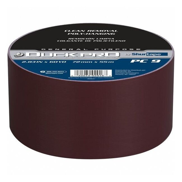Shurtape Duct Tape,Burgundy,60-1/8 yd L,2-7/8 inW 105464