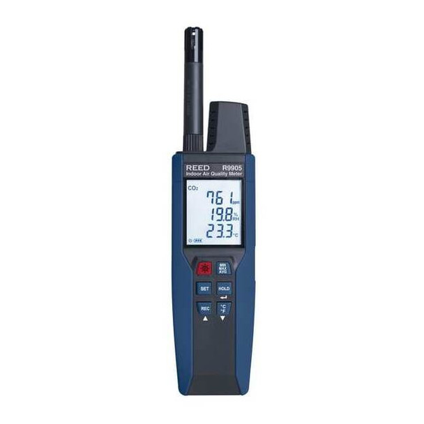 Reed Instruments Indoor Air Meter, -4 F to 140 F, LCD R9905