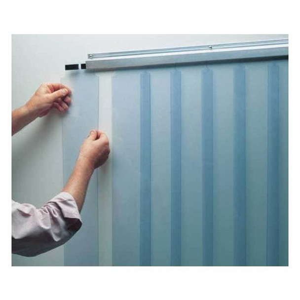 Kason Curtain Kit,42" x 84",0.06" Thick,6"Wide 402LA6064284