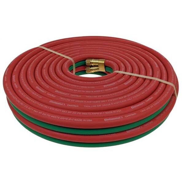 Continental Twin Line Welding Hose,3/8",50 ft. TWR-06-050BB