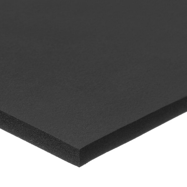 Foam Sheet, Open Cell, 39 in W, 78 in L, 1 in Thick, Black