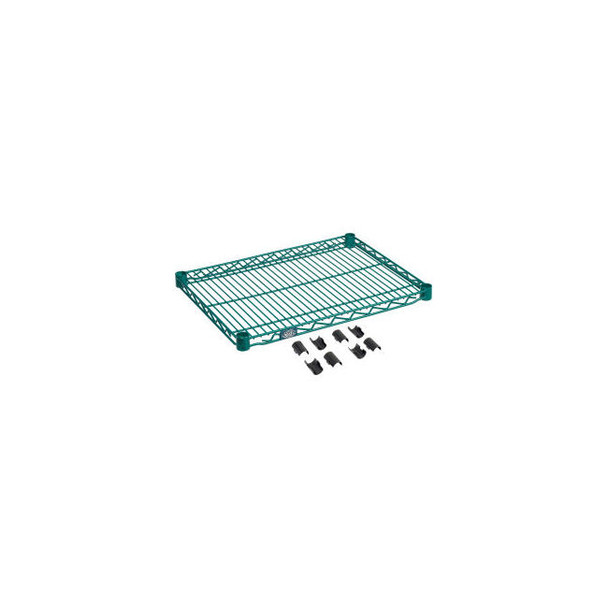 Nexel S1824G Poly-Green Epoxy Wire Shelf 24""W x 18""D