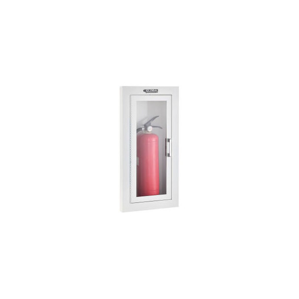 Global Industrial Fire Extinguisher Cabinet Semi-Recessed Fits 2-6.5 Lbs.
