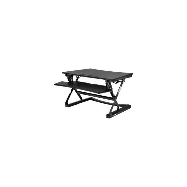 Interion Height Adjustable Sit-Stand Desk Converter with Full Width Keyboard