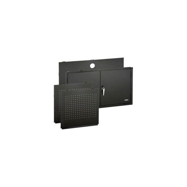 Global Industrial Steel Back/Sides And Double Door Kit - Black