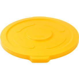 Global Industrial Plastic Trash Can Lid - 55 Gallon Yellow