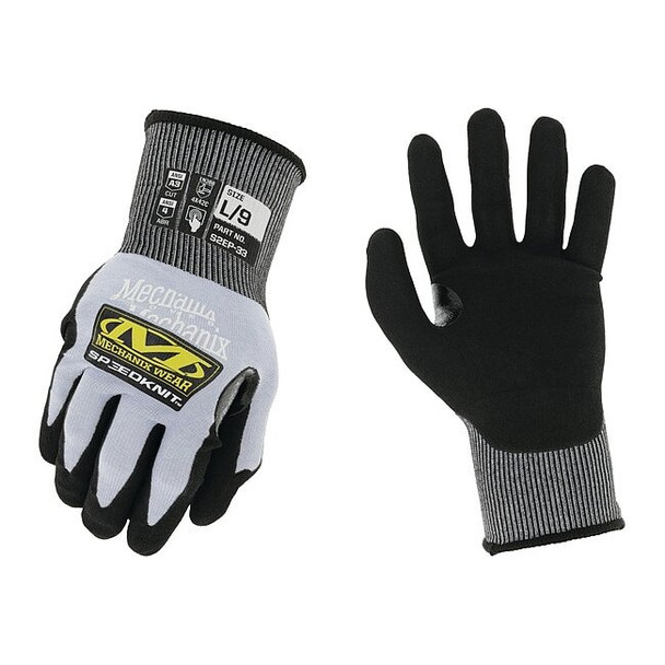Knit Gloves, Cut Level A3 ,Nitrile ,Sandy ,M ( 8 ) 1 PR