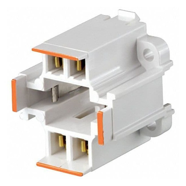 Leviton Lampholder,75 W,White,4-Pin (G24q-3) 26725-403 Pack of 5