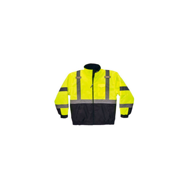ErgodyneGloWear 8377 Type R Class 3 Quilted Bomber Jacket Lime L 25624
