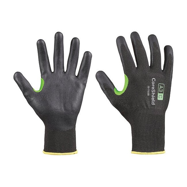 Cut-Resistant Gloves, Cut Level A3 ,Dipped ,Nitrile ,Smooth ,M 1 PR