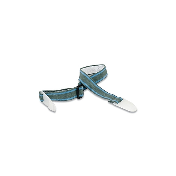 Chinstrap, for MSA Hard Hats, Attaches to Suspension, 3/4 in W, Gray/ Blue Stripes