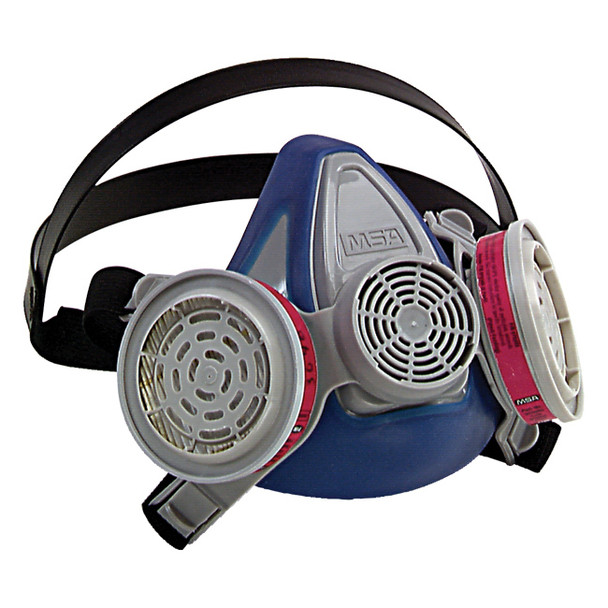 MSA Advantage® 200 LS Half-Mask Respirator, 2-Piece Neckstrap, Large, 1/Each
