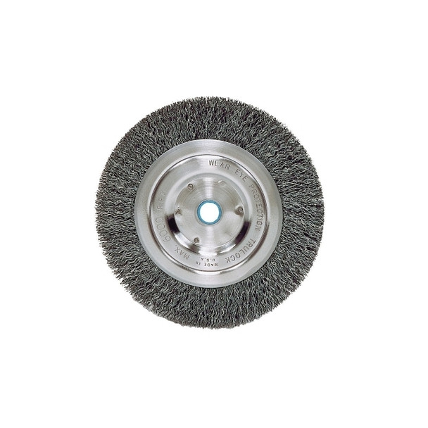 Vortec Pro® Crimped Wire Wheel, 6 in D, .008 Carbon Steel, 6,000 rpm, Retail Pk