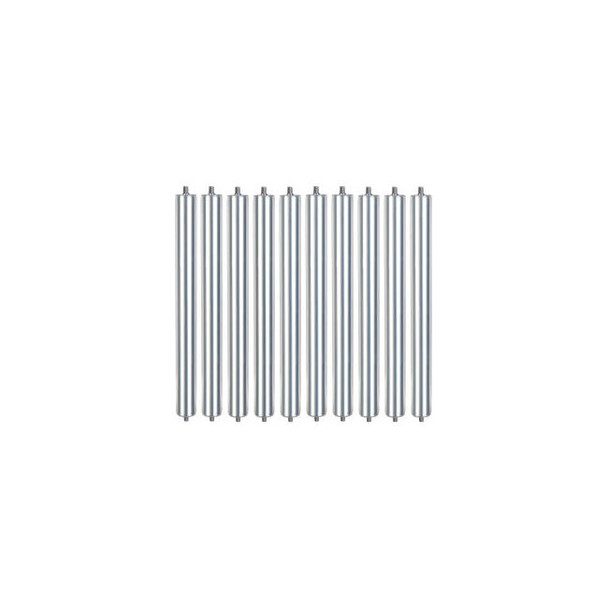 Global Industrial 21"" Replacement Roller 1.9"" Dia. Galvanized Steel Pack of 10