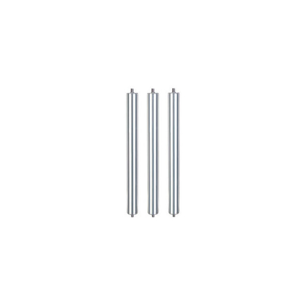 Global Industrial 21"" Replacement Roller 1.9"" Dia. Galvanized Steel Pack of 3