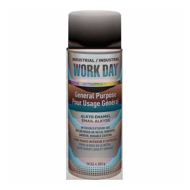 Krylon Industrial Spray Paint, White, Flat, Solvent, 10 oz A04422007