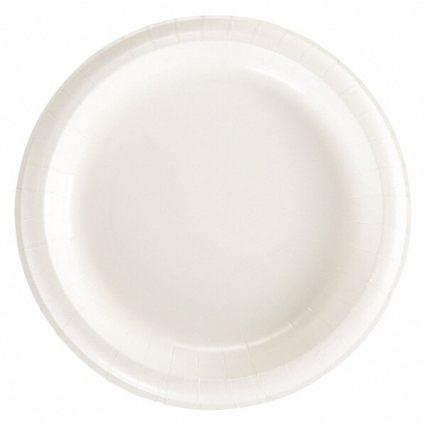 Dixie Disposable Paper Plate, 8 1/2 in, White, PK500 DBP09W