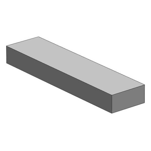 Manufacturer Varies Flat Bar Stock 6061,12 in Overall L 61F.25X10-12