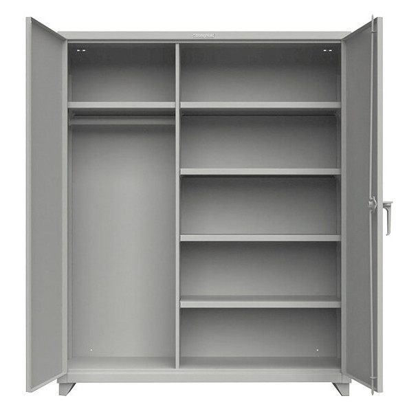 Strong Hold Storage Cabinet,75"x60"x24",Gray,4Shlv 56-W-244-L Strong Hold Storage Cabinet,75"x60"x24",Gray,4Shlv 56-W-244-L