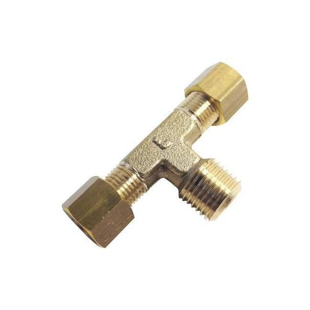 Parker Tee,Brass,Comp4mm,Comp4mm,BSPT1/8" 0108 04 10