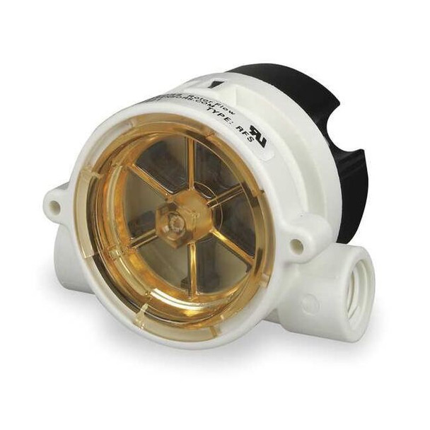 Gems Sensors 1/2" FNPT SPDT Liquid Flow Switch 24VDC 1.5 to 20 gpm RFS, 155485