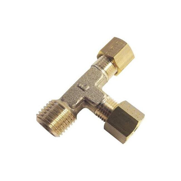 Parker Tee,Brass,BSPT1/8",Comp6mm,Comp4mm 0103 06 10