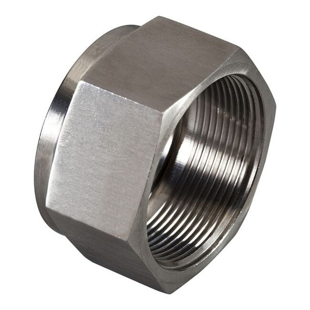 Brennan Industries Nut,StainlessSteel,Compression,1/4in N0318-04-SS