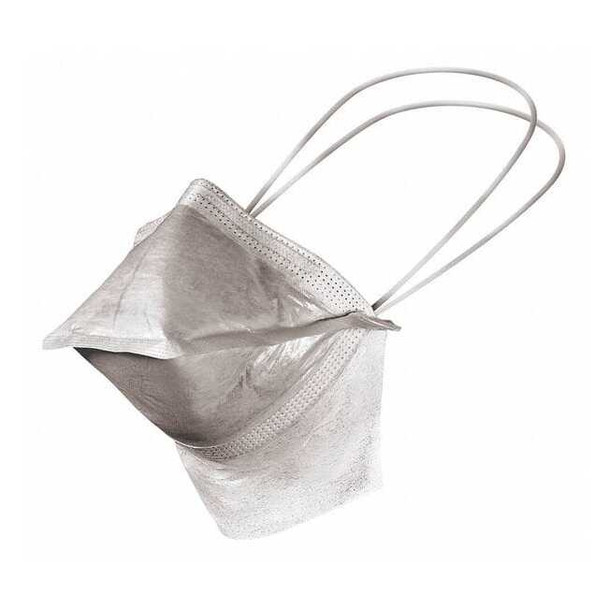 Cleanroom Mask, Dual, Non-Adjustable Strap, Metal Nose Clip, White, M, 300 PK