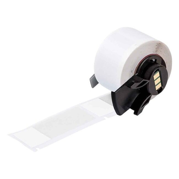 Brady Wraparound Label, White, Vinyl, 1 in W M6-21-427