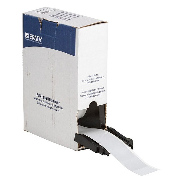 Brady ContinuousLabelStock,White,Gloss,2inW BM7C-2000-584-WT