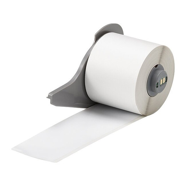Brady Continuous Label Stock, White, Gloss, 2 in W M7C-2000-595-WT