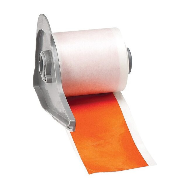 Brady Continuous Label Stock, Orange, Gloss, 2 in W M7C-2000-595-OR