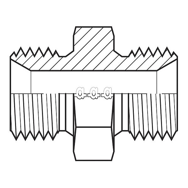 Adaptall Hose Adapter,1/4",BSPP,1/8",BSPP 9000-0402