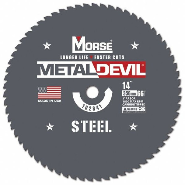 Morse CircularSawBlade,Carbide,Dia:14 102841-WWG