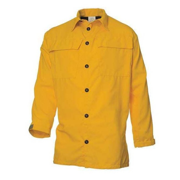 Coaxsher Wildland Fire Shirt, L, Yellow, Button FC103-L