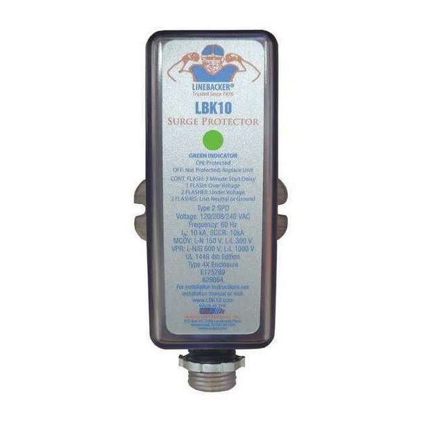 Supco Surge Protection Device, 1 Phase, 120/240V, 2 Poles, 2 Wires LBK10