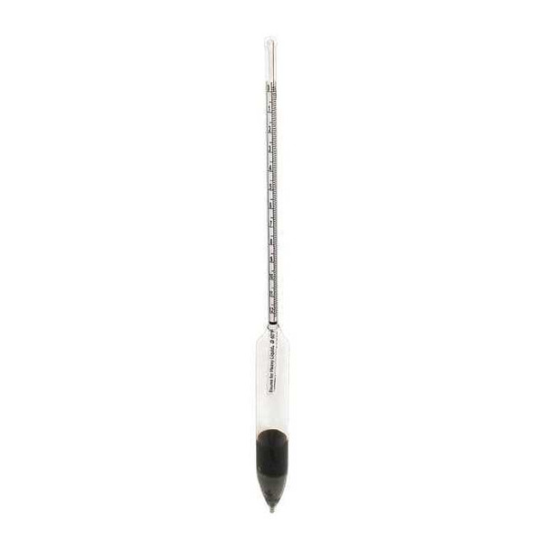 Vee Gee Hydrometer,Baume Heavy,305mm L 6609-1