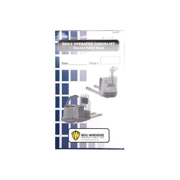 Ideal Warehouse Innovations Replacement Checklist Book,1 3/8" W,PK5 70-1078-CP