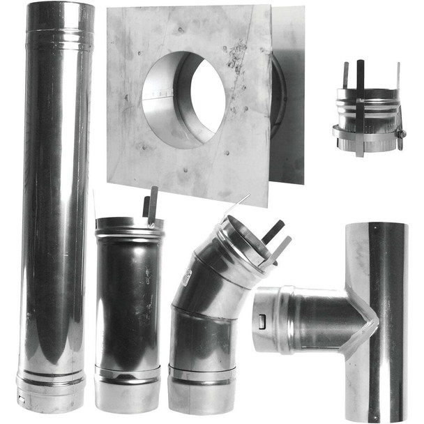 MR. HEATER Horizontal Garage Heater Vent Kit (7-Piece) F102860
