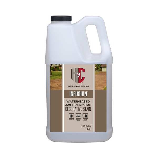 1 gal Floor Stain, Satin Finish, Semi-Trans Espresso, Water Base