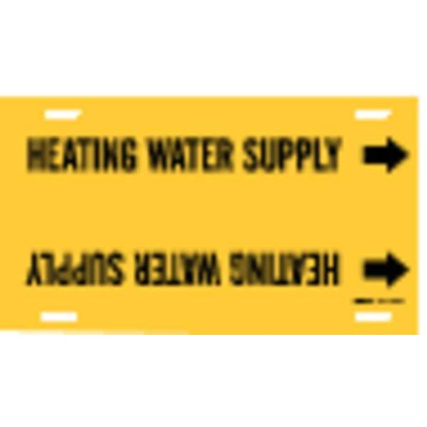 Brady Pipe Mrkr,Heating Water Supply,8 to9-7/8, 4073-G 4073-G